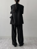 Conte Pin Tuck Wide Slacks