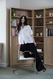 Wave Frill Shirt Blouse