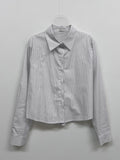 Rats Stripe Crop Shirt