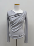 Cloud Shirring Drape T-Shirt
