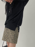 Slit Button V-neck Overfit Knit