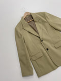 [unisex] Polka Raffel Overfit Single Blazer