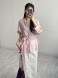 Sion Tencel See-through Over Fit Blouse
