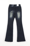Blue black span bootcut jeans