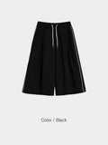 Nylon Piping Line Bermuda Pants