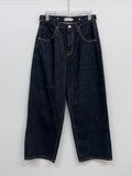 [unisex/non-fade] Selvedge Adjust Wide Denim