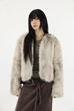 Belly soft fur jacket