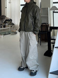 Glossy Color Matching Windbreaker