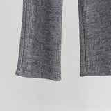 Uni Ribbed Knit Setup Pants