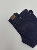 554 Roll-up selvage wide denim pants