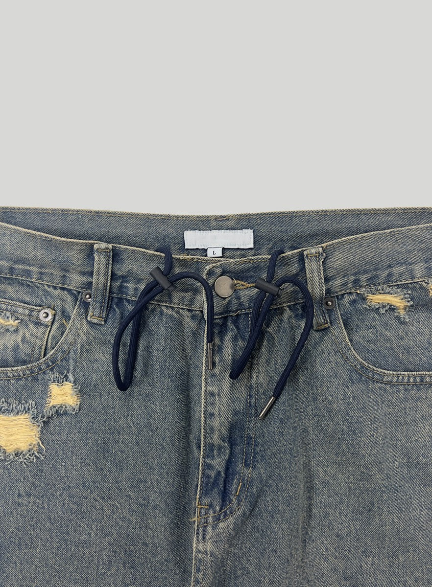 【KOOLOSET】Scratch Damage Cargo Denim KOOLOSET (クロゼット) - スクラッチダメージカーゴデニム