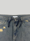 Scratch Damage Cargo Denim