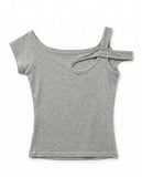 CUTOUT STRAP T-SHIRT