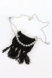 Dami fringe knit mini cross bag