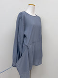 Edin Wrap Loose Fit Blouse
