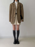 Bring corduroy A-line mini skirt