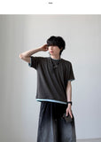 [1+1] Pastel Layered Short Sleeve T-shirt