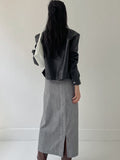 Biker Overfit Short Leather Jacket