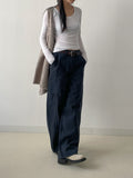 414 Rivet Cotton Wide Pants