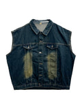 Sandwashing Vintage Denim Sleeveless