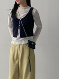 Embossed See-Through Mock Neck T-Shirt