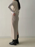 Temp Cap Sleeve Half Knit