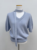 [Tie set] Puff half knit