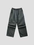 Essential brushed nylon parachute pants