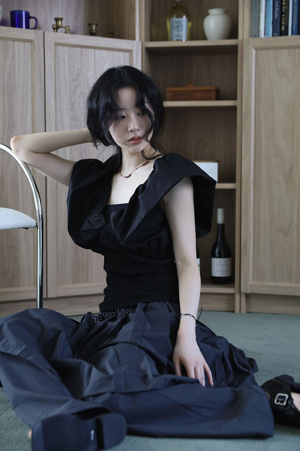 【COLOR iN ID】Aco Pleats Nylon Banding Pants COLOR iN ID(カラーインアイディー) - アコプリーツナイロン