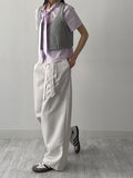 Connie Strap Pleated Wide Slacks