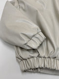 Crocker Glossy Leather Overfit Blouson