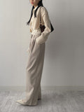 Kendil Two-Tuck Wide Slacks