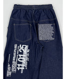 Back Lettering Banding Denim