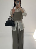Belted Loose Fit Blouse