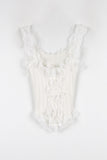 Touch punching frill sleeveless