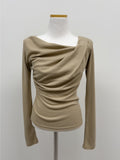 Cloud Shirring Drape T-Shirt
