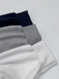 Back Slit Loose Fit Crop Sweatshirt