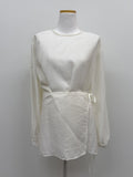 Edin Wrap Loose Fit Blouse