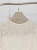 [Premium] Issey Pleated Half Pola One-Piece