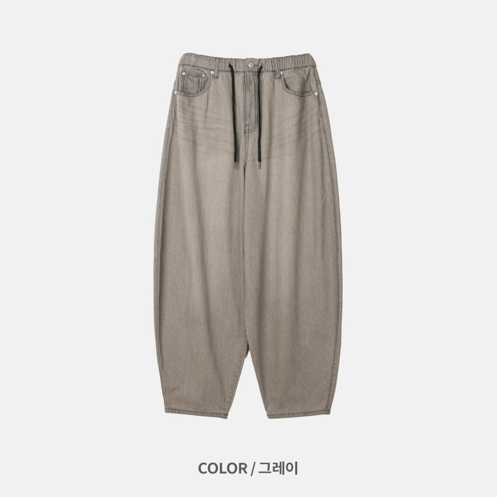 【DISCERNMENT】Trill balloon denim pants DISCERNMENT (ディーサーメント) - トリルバルーンデニムパンツ