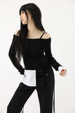 Shirt Layered Off Shoulder Tee