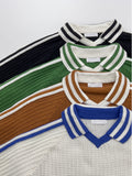 Waffle Collar Overfit Knit