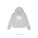 One star hoodie zip-up