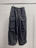 Wave Washed Balloon Cargo Denim