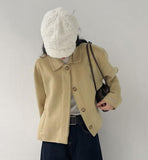 [handmade] Lovin Collar Wool Handmade Short Jacket