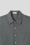 [Linen] Mate Crop Check Shirt