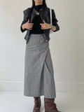 Biker Overfit Short Leather Jacket