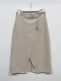 [Belt SET] Turin H-line wrap skirt