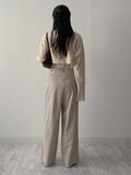 Kendil Two-Tuck Wide Slacks
