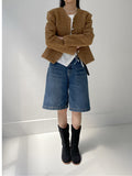 Cellion Wool Tweed Short Jacket